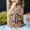 【Wood Sculpture】VELES, Slavic god statue, Slavic pantheon, pagan god, altar, cattle god, patron saint of the witchers and witches, wizard god
