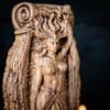 【Wood Sculpture】LILITH statuette, Goddess of Feminine, Astarothn Sumerian Wiccan Wisdom pagan wicca altar witches