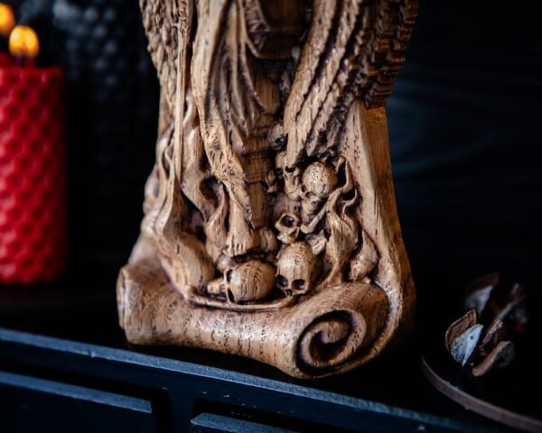 【Wood Sculpture】LILITH statuette, Goddess of Feminine, Astarothn Sumerian Wiccan Wisdom pagan wicca altar witches