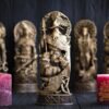 【Wood Sculpture】Odin statue, Allfather, Wotan, norse gods, wood carving altar heathen asatru viking god and goddes sculpture wooden scandinavian pantheon