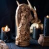 【Wood Sculpture】Morrigan, Morrigu, war and fate goddess, Irish goddess, pagan, wiccan, wicca, altar, druid, witches, gaelic, celtic