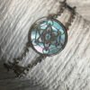 Home Decor~Metatron in Rhodium anti allergic on 925 silver and black mother of pearl background, sacred geometry spiritual bracelet jewel, yoga gift
