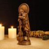 Thor Statue, Norse God Thor, Wooden Thor, Viking Statue, Norse Mythology, Asatru Altar, Norse God Figure, Pagan Home Decor, Pagan Altar