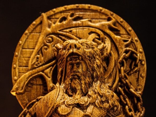 Tyr Statue, Carved Tyr Figurine, Norse Altar Statue, Pagan Decor, Scandinavian Mythology, Tyr Viking God, Custom Viking Statue, Altar Statue