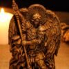 St. Michael Statue, Archangel Michael Carving, Catholic Saint Figurine, Guardian Angel Decor, Spiritual Protection Gift, St. Michael Icon