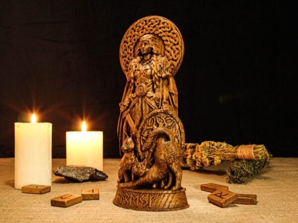 Freyja Statue, Freya Figure, Norse Goddess Statue, Viking Statue, Norse Pagan, Custom God Statue, Asatru, Norse Pagan Decor, Norse Figurine