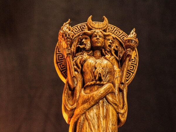 Nyx Statue, Goddess of the Moon, Greek Goddess Figure, Nyx Goddess Statue, Greek Mythology, Greek Altar, Greek Statue, Pagan Statue