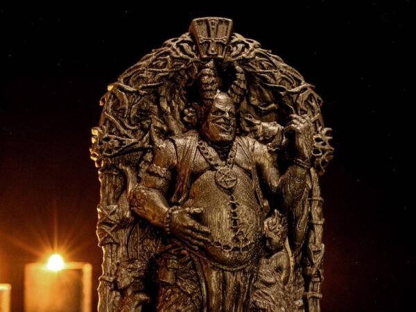 Black Mammon Statue, Black Goetia Demon Figure, Ars Goetia Statue, Black Demon Statue, Demonology Figure, Satan Altar, Occult Altar