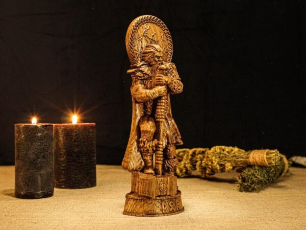 Thor Statue, Norse God Thor, Wooden Thor, Viking Statue, Norse Mythology, Asatru Altar, Norse God Figure, Pagan Home Decor, Pagan Altar