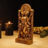 Hecate Statue, Greek Goddess Figure, Greek Statue, Wicca Goddess, Wooden Hecate, Wheel of Hecate, Pagan Altar, Greek Altar Statue