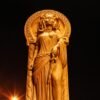 Medusa Statue, Medusa Gorgon Greek Goddess, Greek Mythology Goddess, Wooden Pagan Figurine, Occult Decor, Altar Statue, Custom Greek Statue