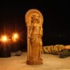 Medusa Statue, Medusa Gorgon Greek Goddess, Greek Mythology Goddess, Wooden Pagan Figurine, Occult Decor, Altar Statue, Custom Greek Statue