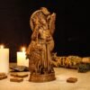 Wood Sculpture Collection-Odin statue, Wotan, Allfather, Norse God Figure, Viking Altar, Allfather Figurine, Norse God Odin, Wooden Wotan Statue, Pagan Statue