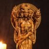 Nyx Statue, Goddess of the Moon, Greek Goddess Figure, Nyx Goddess Statue, Greek Mythology, Greek Altar, Greek Statue, Pagan Statue