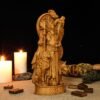 Odin statue, Carved Odin Figure, Allfather, Wotan, Norse God Statue, Viking Statue, Norse Mythology, Norse Pagan, Altar Figurine