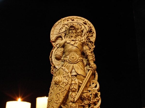 Tyr Statue, Norse God Tyr, Tyr Altar Figure, Norse God Statue, Carved God Statue, Viking Mythology, Norse Altar, Altar Figurine