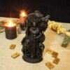 Black Odin statue, Black Allfather Figurine, Wotan, Carved Odin Idol, Norse Mythology Statue, Norse God Odin, Viking Altar, Pagan Altar