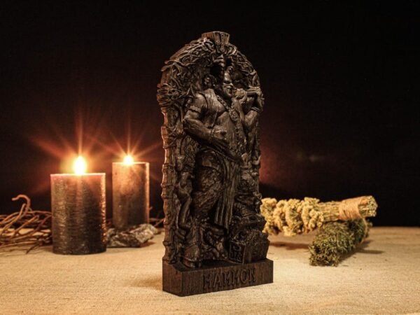 Black Mammon Statue, Black Goetia Demon Figure, Ars Goetia Statue, Black Demon Statue, Demonology Figure, Satan Altar, Occult Altar