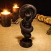 Black Loki Statue, Black Loki Altar Figurine, Loki Norse God, God of Lies, Carved Pagan Statue, Norse God Figure, Norse Altar, Asatru