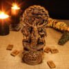 Wood Sculpture Collection-Cernunnos Statue, Horned God Figure, Forest God Figurine, Cernun Celtic God, Celtic Mythology, Celtic Statue, Pagan God Statue, Pagan Altar