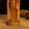 Medusa Statue, Medusa Gorgon Greek Goddess, Greek Mythology Goddess, Wooden Pagan Figurine, Occult Decor, Altar Statue, Custom Greek Statue