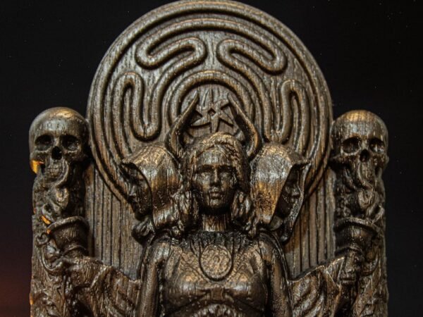 Black Hecate Statue, Black Greek Goddess Figure, Greek Goddess Hecate, Carved Greek figurine, Greek Mythology, Greek Altar, Pagan Gift