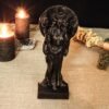 Wood Sculpture Collection-Black Nyx Statue, Greek Goddess of the Moon, Black Goddess Figure, Nyx Goddess Figure, Greek Altar Statue, Greek Mythology, Moon Goddess