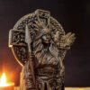 Black Morrigan Statue, Carved Morrigan Figurine, Celtic Goddess Figure, Goddess of the War, Wooden Morrigan Statue, Celtic Altar Figure