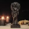 Wood Sculpture Collection-Black Nyx Statue, Greek Goddess of the Moon, Black Goddess Figure, Nyx Goddess Figure, Greek Altar Statue, Greek Mythology, Moon Goddess