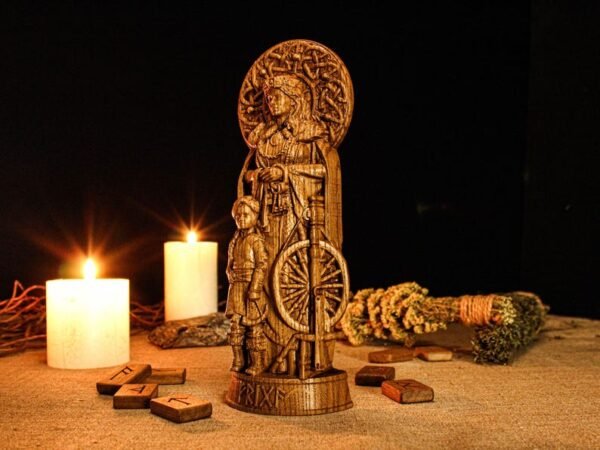 Frigg Statue, Frigg Goddess Statue, Norse Goddess Figure, Viking Statue, Norse Mythology, Norse Gods, Pagan Statue, Altar Figurine