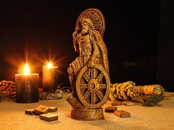 Taranis Statue, Celtic God Taranis, Celtic God of Thunder, Celtic God Statue, Celtic Figurine, Celtic Mythology, Pagan Statue, Celtic Altar