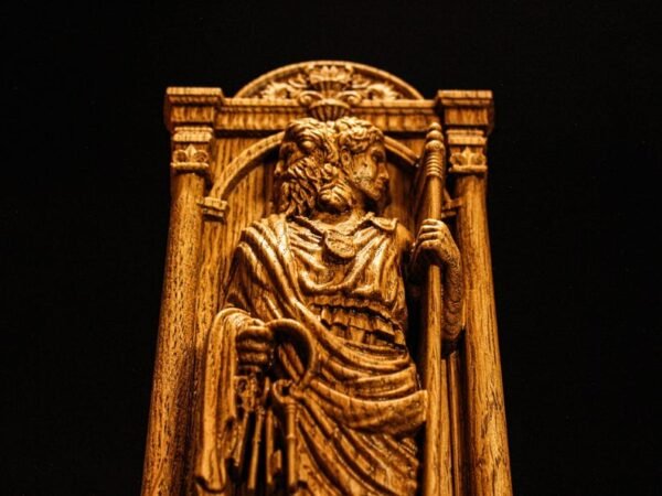 Wood Sculpture Collection-Janus Statue, Roman God Janus, Janus Figure, Roman God Statue, Roman Mythology, Roman Sculpture, Altar Figurine, Pagan Statue, Roman Gods