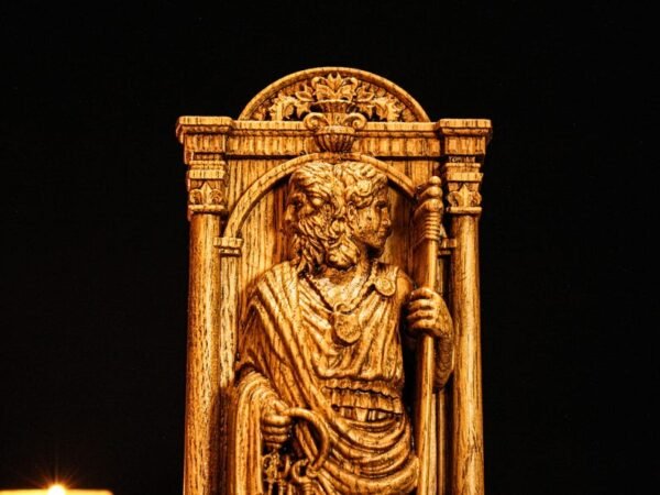 Wood Sculpture Collection-Janus Statue, Roman God Janus, Janus Figure, Roman God Statue, Roman Mythology, Roman Sculpture, Altar Figurine, Pagan Statue, Roman Gods