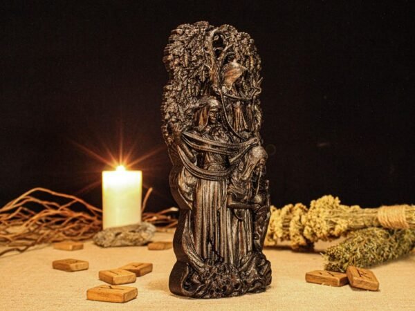 The Norns Black Statue, The Norns Figure, Viking Statue, Norse Figurine, Norse Mythology, Pagan Statue, Norse Altar, Nordic Home Decor