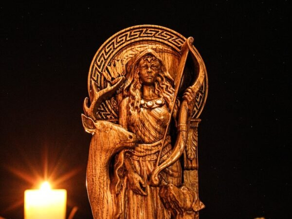Wood Sculpture Collection-Diana Statue, Roman Goddess Diana, Diana Goddess Figure, Roman Goddess, Roman Mythology, Pagan Statue, Roman Pantheon, Custom God Statue
