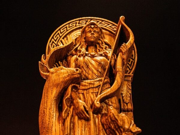 Wood Sculpture Collection-Diana Statue, Roman Goddess Diana, Diana Goddess Figure, Roman Goddess, Roman Mythology, Pagan Statue, Roman Pantheon, Custom God Statue