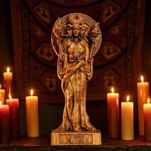 Nyx Statue, Goddess of the Moon, Greek Goddess Figure, Nyx Goddess Statue, Greek Mythology, Greek Altar, Greek Statue, Pagan Statue