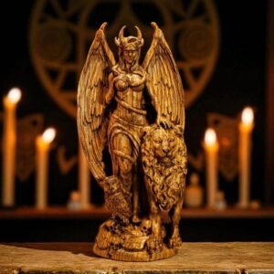 Lilith Statue, Wiccan Goddess of Feminine Wisdom, Innana Wooden Figurine, Wiccan Altar, Lilith Goddess Figure, Sumerian Goddess