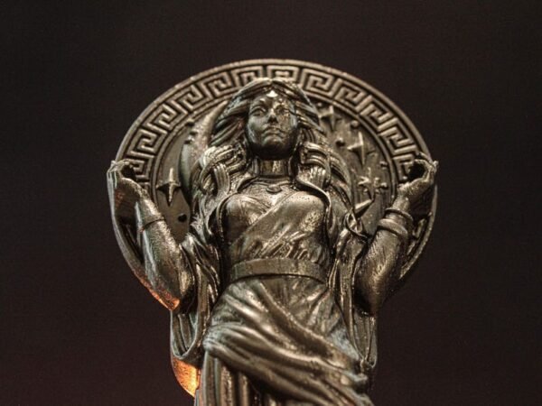 Black Asteria Statue, Greek Goddess Asteria, Asteria Altar Figure, Greek Goddess Figure, Greek Sculpture, Greek Altar, Greek Mythology