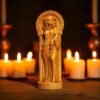 Medusa Statue, Medusa Gorgon Greek Goddess, Greek Mythology Goddess, Wooden Pagan Figurine, Occult Decor, Altar Statue, Custom Greek Statue