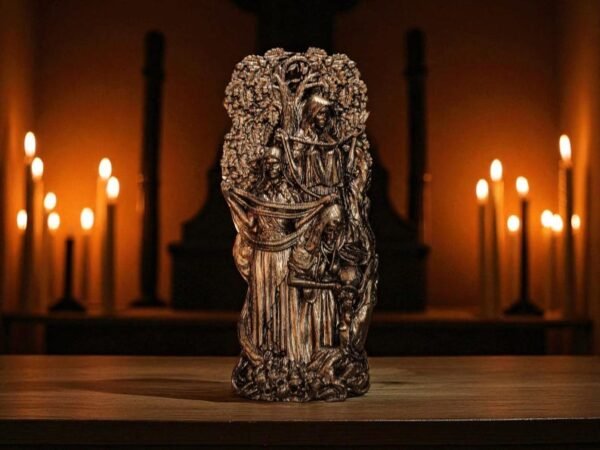 The Norns Black Statue, The Norns Figure, Viking Statue, Norse Figurine, Norse Mythology, Pagan Statue, Norse Altar, Nordic Home Decor