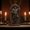 Black Mammon Statue, Black Goetia Demon Figure, Ars Goetia Statue, Black Demon Statue, Demonology Figure, Satan Altar, Occult Altar