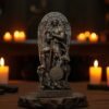 Wood Sculpture Collection-Black Azazel Statue, Black Fallen Angel Statue, Azazel Goetia Figure, Goetia Demon Statue, Black Demon Statue, The Lesser Key of Solomon