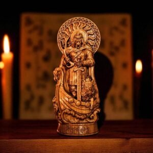 Wood Sculpture Collection-Freyr Statue, Freyr Norse God Figure, Freyr Altar Statue, Viking Statue, Pagan Figurine, Norse Mythology, Altar Statue, Norse