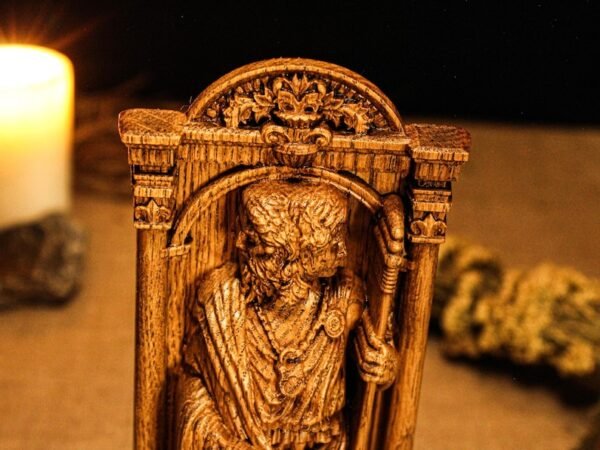 Wood Sculpture Collection-Janus Statue, Roman God Janus, Janus Figure, Roman God Statue, Roman Mythology, Roman Sculpture, Altar Figurine, Pagan Statue, Roman Gods