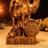 King Paimon Statue, Demon Paimon Figure, Ars Goetia Statue, Demon Statue, Demonology, Wooden Pagan Statue, Occult figure, Occult Decor