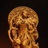Wood Sculpture Collection-Skadi Statue, Skadi Norse Goddess Figure, Goddess of Hunting, Norse Figurine, Viking Statue, Altar Figure, Viking Gift, Norse Lover Gift