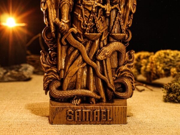 Samael Statue, Samael Fallen Angel Figure, Occult Statue, Demon Figurine, Pagan Altar, Altar Figurine, Custom Demon Figure, Occult Gift