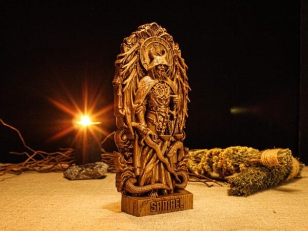 Samael Statue, Samael Fallen Angel Figure, Occult Statue, Demon Figurine, Pagan Altar, Altar Figurine, Custom Demon Figure, Occult Gift