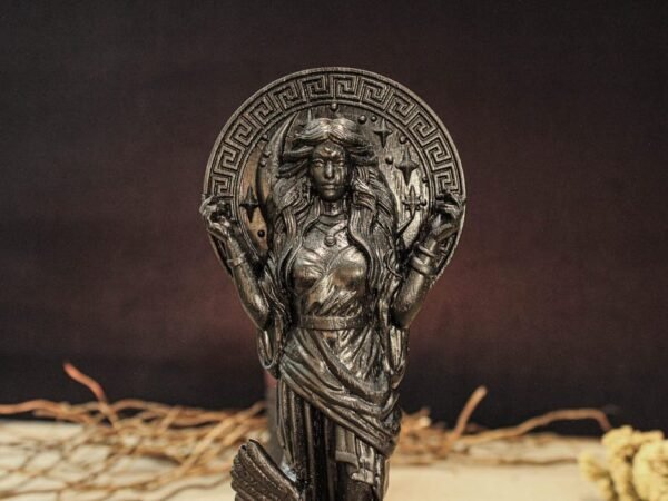 Black Asteria Statue, Greek Goddess Asteria, Asteria Altar Figure, Greek Goddess Figure, Greek Sculpture, Greek Altar, Greek Mythology